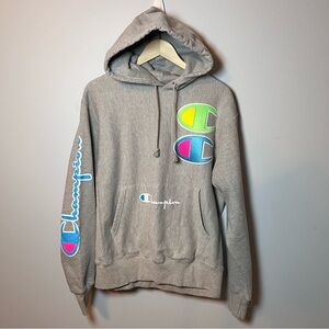 Champion LIFE Reverse Weave Exclusive Hoodie Men’s M Embroidered Logo Sweatshirt